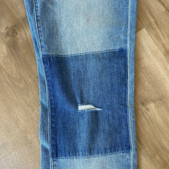 NWT J.Crew Slim BF Distressed Shadow Patch Jeans - Picture 6 of 11